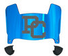 Presbyterian Blue Hose Mini Football Helmet Visor Shield w/ Clips - PICK VISOR & LOGO COLOR