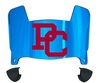 Presbyterian Blue Hose Mini Football Helmet Visor Shield w/ Clips - PICK VISOR & LOGO COLOR