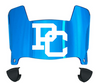 Presbyterian Blue Hose Mini Football Helmet Visor Shield w/ Clips - PICK VISOR & LOGO COLOR