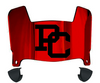 Presbyterian Blue Hose Mini Football Helmet Visor Shield w/ Clips - PICK VISOR & LOGO COLOR