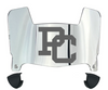 Presbyterian Blue Hose Mini Football Helmet Visor Shield w/ Clips - PICK VISOR & LOGO COLOR