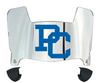 Presbyterian Blue Hose Mini Football Helmet Visor Shield w/ Clips - PICK VISOR & LOGO COLOR
