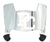 Presbyterian Blue Hose Mini Football Helmet Visor Shield w/ Clips - PICK VISOR & LOGO COLOR