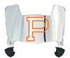 Princeton Tigers Mini Football Helmet Visor Shield w/ Clips - PICK VISOR & LOGO COLOR