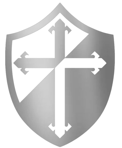 Providence Friars SILVER CHROME MIRROR Alternate Logo Premium DieCut Vinyl Decal PICK SIZE