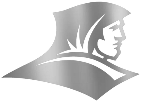 Providence Friars SILVER CHROME MIRROR Team Logo Premium DieCut Vinyl Decal PICK SIZE