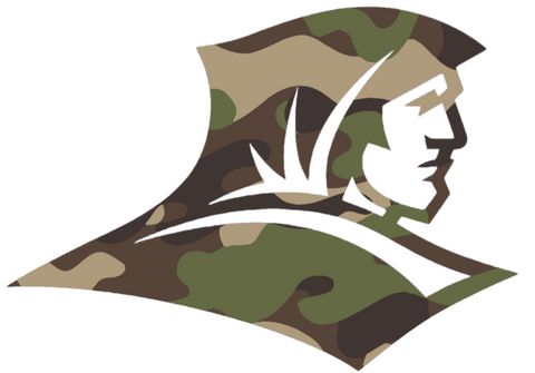 Providence Friars Woodland Camo Camouflage Team Logo Premium DieCut Vinyl Decal PICK SIZE