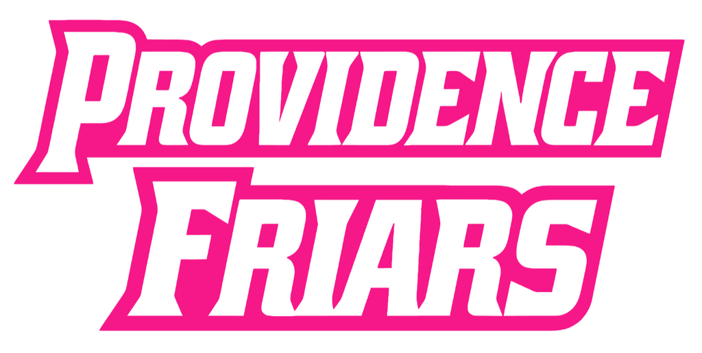 Providence Friars Hot Pink Team Name Logo Premium DieCut Vinyl Decal PICK SIZE