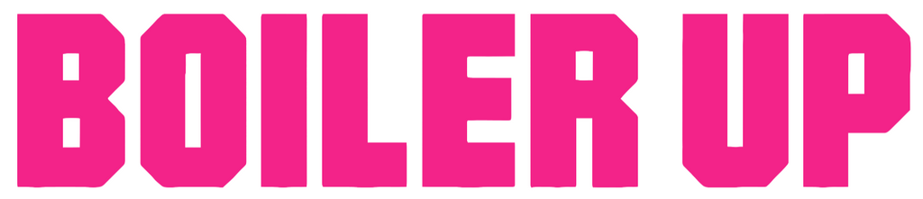 Purdue Boilermakers Hot Pink Boiler Up Logo Premium DieCut Vinyl Decal PICK SIZE