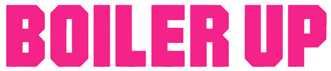 Purdue Boilermakers Hot Pink Boiler Up Logo Premium DieCut Vinyl Decal PICK SIZE