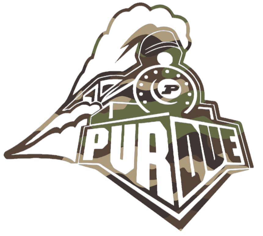 Purdue Boilermakers Woodland Camo Camouflage Retro Throwback Logo Premium DieCut Vinyl Decal PICK SIZE