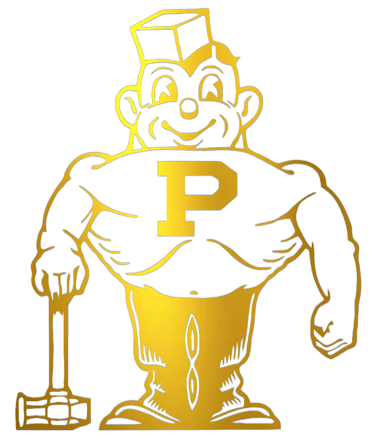 Purdue Boilermakers GOLD CHROME MIRROR Retro Throwback Logo Premium DieCut Vinyl Decal PICK SIZE