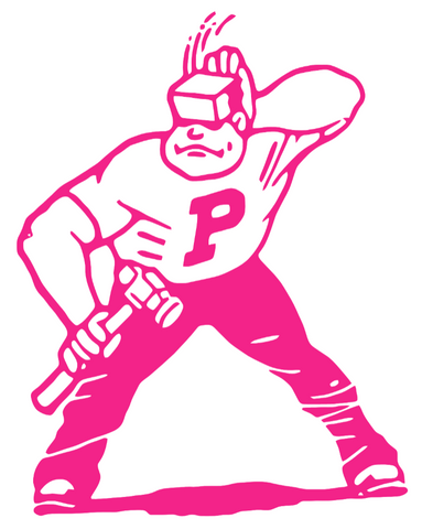 Purdue Boilermakers Hot Pink Retro Throwback Logo Premium DieCut Vinyl Decal PICK SIZE