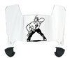 Purdue Boilermakers Mini Football Helmet Visor Shield w/ Clips - PICK VISOR & LOGO COLOR