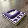 Purple 3D Football Helmet Bumper Captain Patch Jersey C Style - Perfect for Adult & Youth Full Size Football Helmets