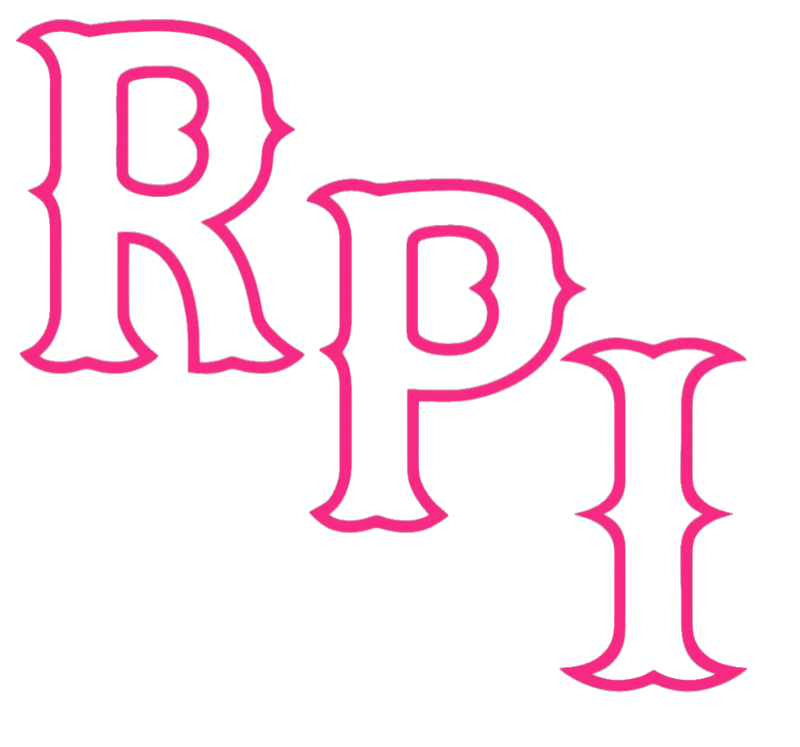 RPI Engineers HOT PINK Alternate Logo Premium DieCut Vinyl Decal PICK SIZE