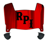RPI Engineers Mini Football Helmet Visor Shield w/ Clips - PICK VISOR & LOGO COLOR