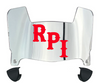RPI Engineers Mini Football Helmet Visor Shield w/ Clips - PICK VISOR & LOGO COLOR