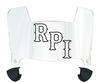 RPI Engineers Mini Football Helmet Visor Shield w/ Clips - PICK VISOR & LOGO COLOR