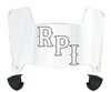 RPI Engineers Mini Football Helmet Visor Shield w/ Clips - PICK VISOR & LOGO COLOR