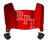 RPI Engineers Mini Football Helmet Visor Shield w/ Clips - PICK VISOR & LOGO COLOR