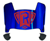 Radford Highlanders Mini Football Helmet Visor Shield w/ Clips - PICK VISOR & LOGO COLOR