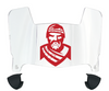 Radford Highlanders Mini Football Helmet Visor Shield w/ Clips - PICK VISOR & LOGO COLOR