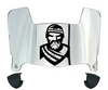Radford Highlanders Mini Football Helmet Visor Shield w/ Clips - PICK VISOR & LOGO COLOR