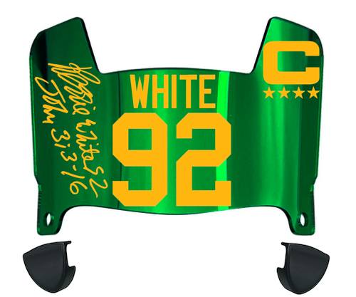 Reggie White Green Bay Packers Mini Football Helmet Visor w/ Clips - PICK COLOR