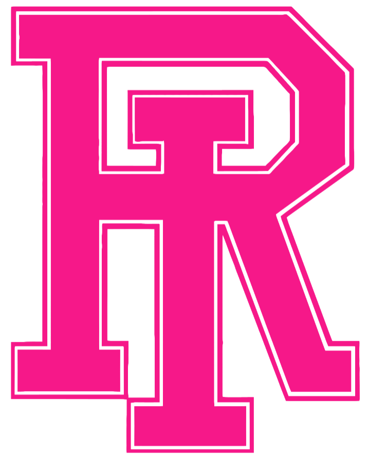 Rhode Island Rams Hot Pink Team Logo Premium DieCut Vinyl Decal PICK SIZE