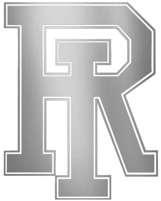Rhode Island Rams SILVER CHROME MIRROR Team Logo Premium DieCut Vinyl Decal PICK SIZE