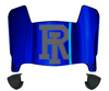 Rhode Island Rams Mini Football Helmet Visor Shield w/ Clips - PICK VISOR & LOGO COLOR