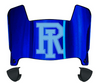 Rhode Island Rams Mini Football Helmet Visor Shield w/ Clips - PICK VISOR & LOGO COLOR