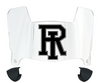 Rhode Island Rams Mini Football Helmet Visor Shield w/ Clips - PICK VISOR & LOGO COLOR