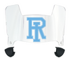 Rhode Island Rams Mini Football Helmet Visor Shield w/ Clips - PICK VISOR & LOGO COLOR