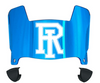 Rhode Island Rams Mini Football Helmet Visor Shield w/ Clips - PICK VISOR & LOGO COLOR