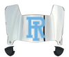 Rhode Island Rams Mini Football Helmet Visor Shield w/ Clips - PICK VISOR & LOGO COLOR