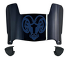 Rhode Island Rams Mini Football Helmet Visor Shield w/ Clips - PICK VISOR & LOGO COLOR