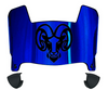 Rhode Island Rams Mini Football Helmet Visor Shield w/ Clips - PICK VISOR & LOGO COLOR