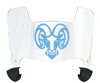 Rhode Island Rams Mini Football Helmet Visor Shield w/ Clips - PICK VISOR & LOGO COLOR