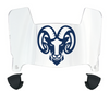 Rhode Island Rams Mini Football Helmet Visor Shield w/ Clips - PICK VISOR & LOGO COLOR