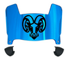 Rhode Island Rams Mini Football Helmet Visor Shield w/ Clips - PICK VISOR & LOGO COLOR