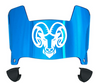 Rhode Island Rams Mini Football Helmet Visor Shield w/ Clips - PICK VISOR & LOGO COLOR