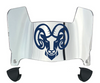 Rhode Island Rams Mini Football Helmet Visor Shield w/ Clips - PICK VISOR & LOGO COLOR