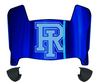Rhode Island Rams Mini Football Helmet Visor Shield w/ Clips - PICK VISOR & LOGO COLOR
