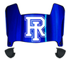 Rhode Island Rams Mini Football Helmet Visor Shield w/ Clips - PICK VISOR & LOGO COLOR