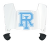 Rhode Island Rams Mini Football Helmet Visor Shield w/ Clips - PICK VISOR & LOGO COLOR