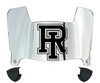 Rhode Island Rams Mini Football Helmet Visor Shield w/ Clips - PICK VISOR & LOGO COLOR