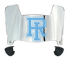 Rhode Island Rams Mini Football Helmet Visor Shield w/ Clips - PICK VISOR & LOGO COLOR