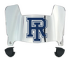 Rhode Island Rams Mini Football Helmet Visor Shield w/ Clips - PICK VISOR & LOGO COLOR